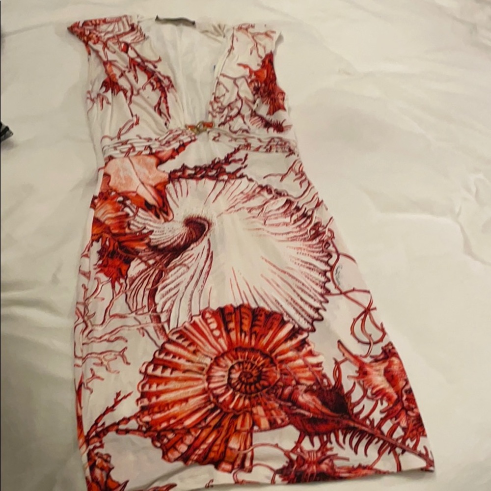 Roberto Cavalli coral dress